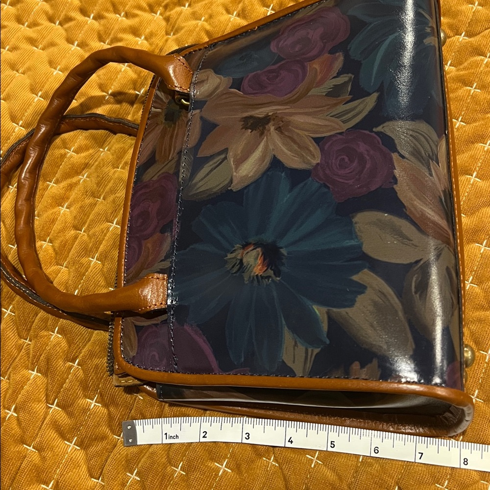Patricia Nash Paris Satchel Purse with Floral Print - Picture 9 of 9